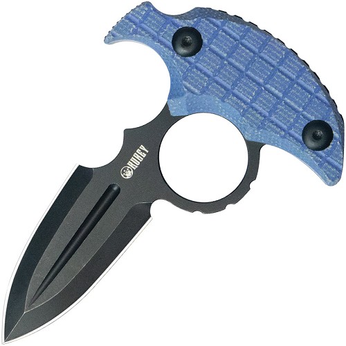 Kubey Cavy Push Dagger Blackwashed Blue - KUB403C 