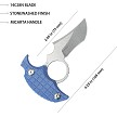 KUB404D Kubey Stheno Push Dagger Blue Micarta 