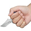 KUB404D Kubey Stheno Push Dagger Blue Micarta 