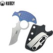 KUB404D Kubey Stheno Push Dagger Blue Micarta 