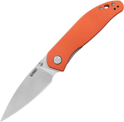Kubey SNUG Linerlock Pocket Knife Orange - KUB408B 
