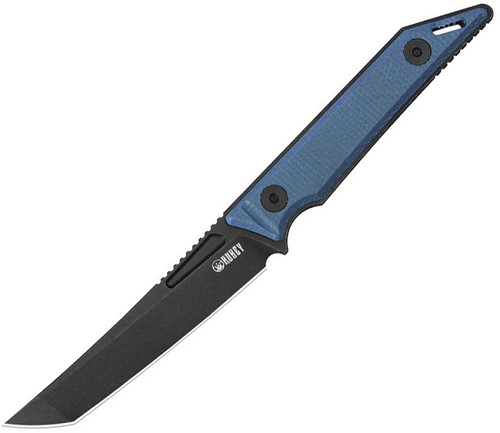 Kubey Goliath Fixed Blade Knife Blue Micarta - KUB430D 