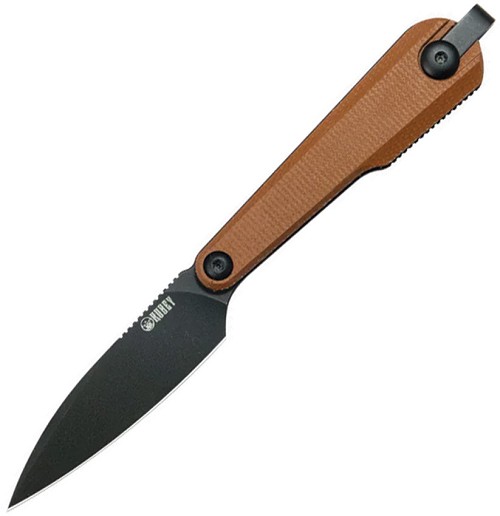 Kubey Yag Fixed Blade Knife Black Brown - KUB452C 