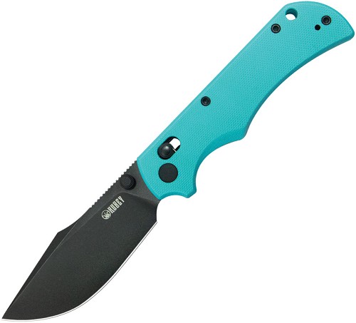 Kubey Iguana Crossbar Lock Pocket Knife Tiffany Blue G10 - KUB503C 