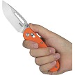 Kubey Stalker Crossbar Lock Pocket Knife Orange G10 - KUB504B 