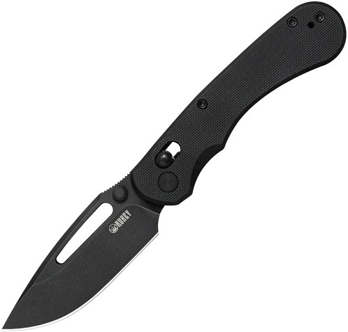 Kubey Stalker Crossbar Lock Pocket Knife Black - KUB504E 
