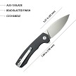 KUB901K Kubey Calyce Linerlock Pocket Knife Black 