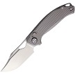 Kunwu Django XL XT Lock Pocket Knife Gray Titanium - KUNX707XLT1A 