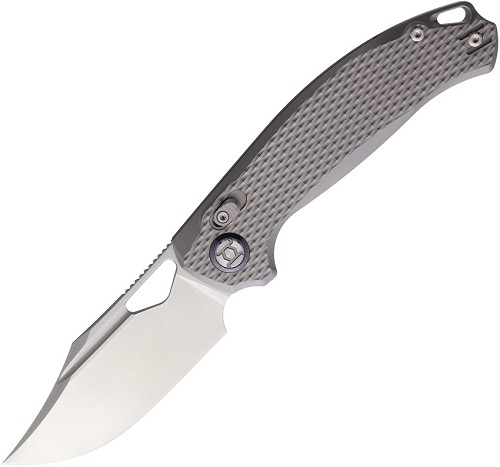 Kunwu Django XL XT Lock Pocket Knife Gray Titanium - KUNX707XLT1A 
