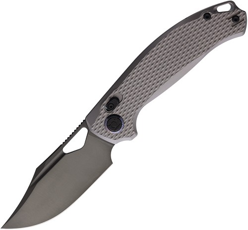 Kunwu Django XL XT Lock Pocket Knife Gray Titanium - KUNX707XLT3 
