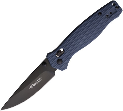 Outdoor Life Carin PLX Axis Lock Pocket Knife Folder Blue - LM008BL 
