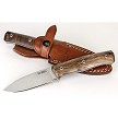 LSTB35WN LionSTEEL B35 Fixed Blade Knife Walnut 