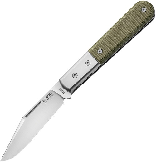 LionSTEEL Shuffler Barlow Pocket Knife Canvas Micarta - LSTCK0112CVG 
