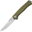 LionSTEEL Emmet Framelock Pocket Knife Green Stonewash - LSTEM01AGS 