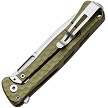 LionSTEEL Emmet Framelock Pocket Knife Green Stonewash - LSTEM01AGS 
