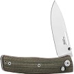 LionSTEEL Nini 1 Crossbar Lock Pocket Knife Green Micarta - LSTNN1CVG 