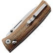 LionSTEEL Nini 1 Crossbar Lock Pocket Knife Natural Micarta - LSTNN1CVN 