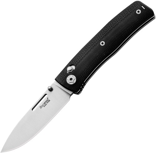 LionSTEEL Nini 1 Crossbar Lock Pocket Knife Black G10 - LSTNN1GBK 