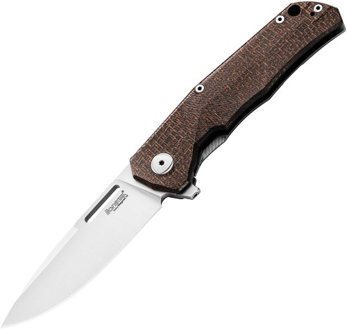 LionSTEEL Q4TTRO Framelock Folder Pocket Knife Green Burlap - LSTQ4BGR 