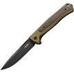 LionSTEEL Skinny Framelock Pocket Knife Green Aluminum - LSTSK01AGB 