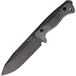 LionSTEEL T6 Fixed Blade Knife Black/Black - LSTT6BCVB 