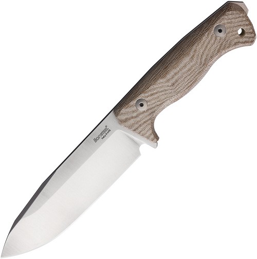 LionSTEEL T6 Fixed Blade Knife Natural Micarta - LSTT6CVN 
