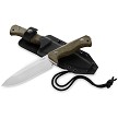 LSTT6CVN LionSTEEL T6 Fixed Blade Knife Natural Micarta 