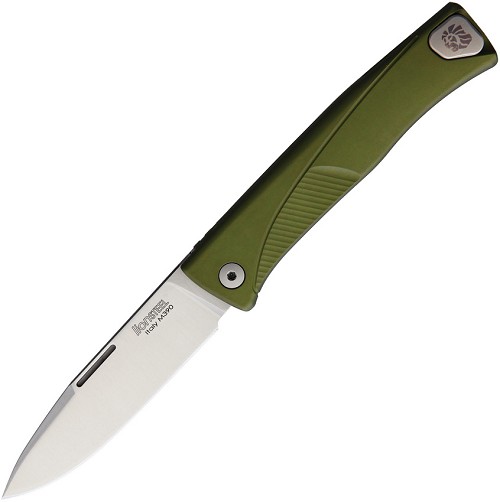 LionSTEEL Thrill Slip Joint Pocket Knife Green Aluminum - LSTTLAGS 