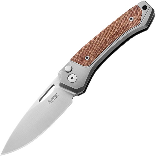 LionSTEEL Twain Folder Button Lock Pocket Knife - LSTTWGYCVN 
