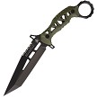 LOTAR Combat KHAOS REVENGER Fixed Blade Knife OD Green - LTRKA102OD 