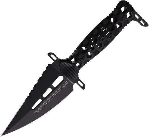 LOTAR Combat OREV Gen 4X Sigma Fixed Blade Knife Black - LTROR104XBK 