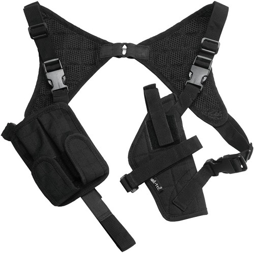 Mil-Tec Black Cordura Shoulder Holster - M4482 