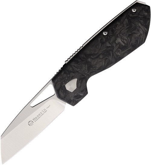 Maserin 371 W-Lock Pocket Knife Black Fat Carbon Fiber - MAS371N 