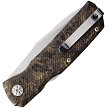MAS502G Maserin Power Lockblade Pocket Knife Gold Fat Carbon Fiber 