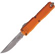 Microtech Automatic Pocket Knife Ultratech Gen IV Stonewash Partially Serrated - MCT1121411APOR 