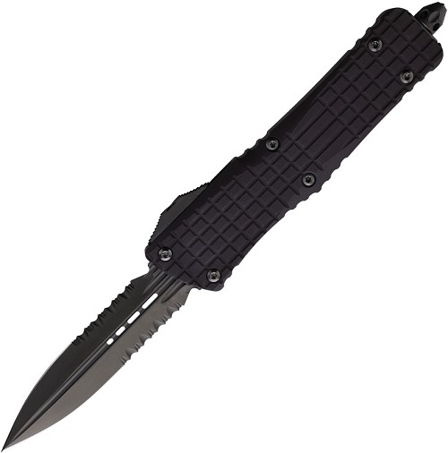 Microtech Automatic Pocket Knife Combat Troodon D/E OTF Black - MCT1422CTDSH 