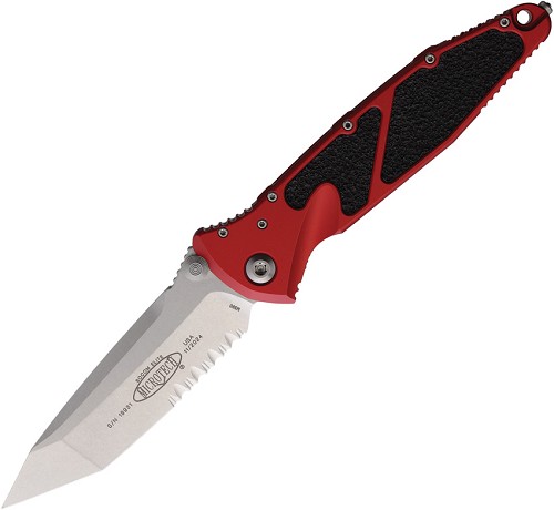 Microtech Socom Elite Fixed Blade Knife Partially Serrated Red - MCT16111RD 