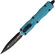 Microtech Automatic Pocket Knife Dirac OTF Cyan - MCT2251CN 
