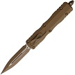 Microtech Automatic Pocket Knife Dirac D/E OTF Cerakote Tan - MCT2251CTA 