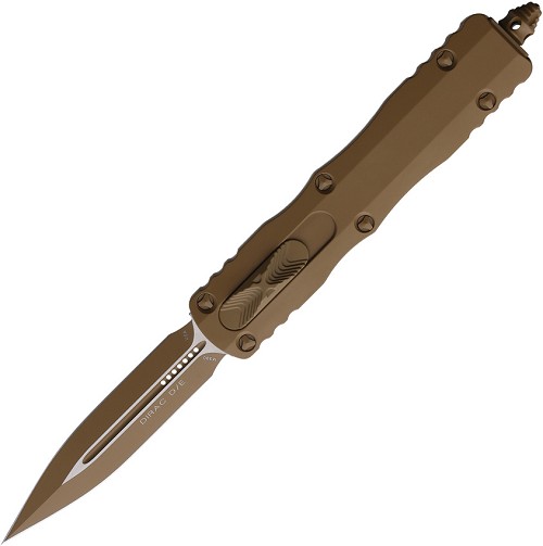 Microtech Automatic Pocket Knife Dirac D/E OTF Cerakote Tan - MCT2251CTA 
