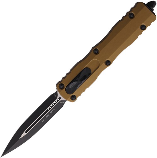 Microtech Automatic Pocket Knife Dirac D/E OTF Tan - MCT2251TA 