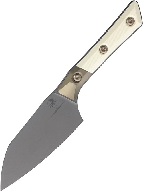 Microtech 4.2 Inch Santoku Chefs Knife - MCT3300B1DLCIVS 