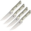 Microtech 4.5 Inch Steak Knife Set Stonewash Ivory G10 - MCT360010SETIV 