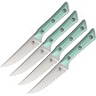 Microtech 4.5 Inch Steak Knife Set Caribbean Blue - MCT360012SETCA 