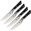 Microtech 4.5 Inch Steak Knife Set Stonewash Black G10 - MCT3600B10SETBK 