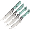 Microtech 4.5 Inch Steak Knife Set Stonewash Caribbean - MCT3600B12SETCA 