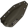 MD1193TQ10KO Medford AIO-2 Tumbled Fixed Blade Knife Green G10 