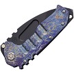 MDL124PD03A2 Medford Praetorian Left Hand Framelock Pocket Knife Flamed 