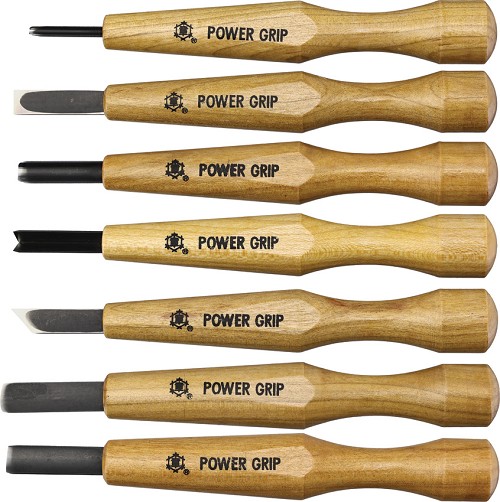 Mikihisa Power Grip Wood Chisel Set 7 Piece - MIKA077 