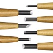 MIKA077 Mikihisa Power Grip Wood Chisel Set 7 Piece 